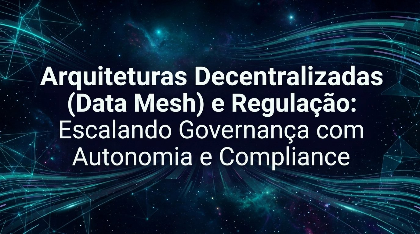 Arquiteturas Descentralizadas (Data Mesh) e Regulação: Escalando Governança com Autonomia e Compliance